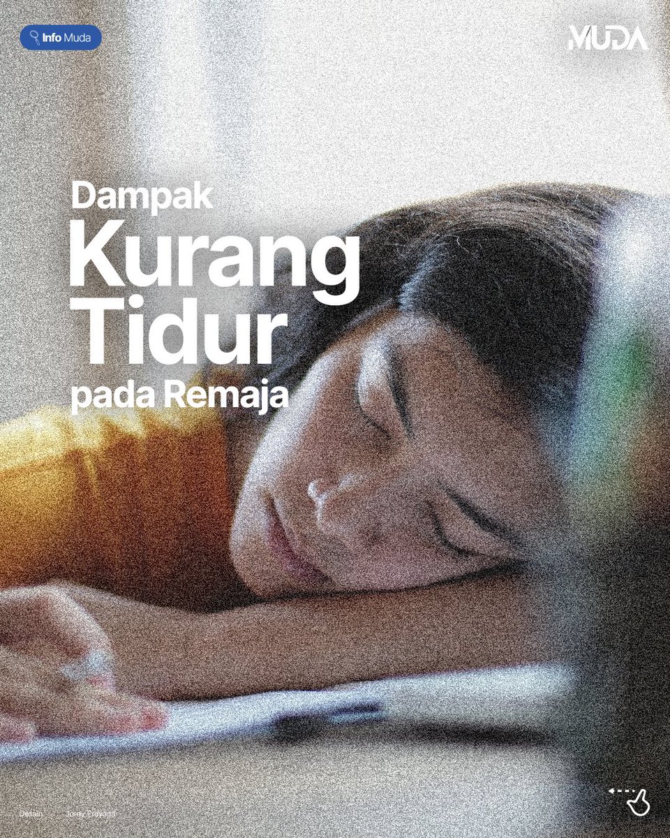 Remaja cenderung tidur lebih malam dibanding kelompok populasi lain. Akibatnya, tidur malam menjadi kurang dari 8 jam. Meski seolah sepele, kurangnya waktu tidur bisa memicu berbagai masalah. Nah, apa saja dampak dari kurang tidur? Cek di sini. bit.ly/3TNYamz #InfoMuda