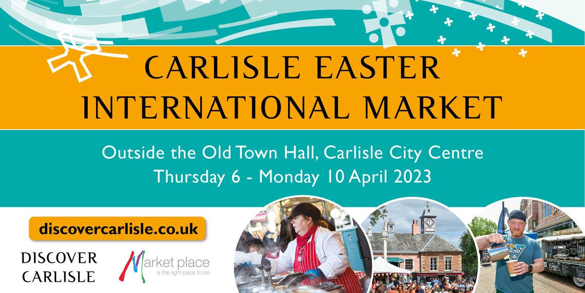 The popular and award-winning #Easter International #Market, organised by @MarketPlaceEuro, is set to return to #Carlisle city centre from Thursday 6 to Monday 10 April. Shoppers will be spoilt for choice with a huge mix of authentic #continental treats - bit.ly/3JcQhTO