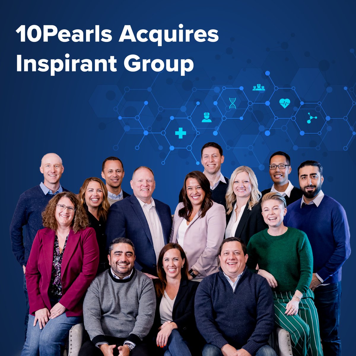 TenPearls's tweet photo. Thrilled to announce the acquisition of @InspirantGrp , a boutique healthcare strategy consulting firm that provides business-driven technology &amp; process solutions to healthcare service providers. 
Read more: https://t.co/TMLSoAKbHt

#10Pearls #Inspirantgroup #healthtech https://t.co/ECLM50WhdP