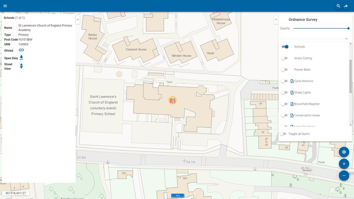 cadcorp's tweet image. Cadcorp SIS 9.1 is here | The new #SISWebMap Quick Access Drawer allows you to view available base mapping, manage its opacity, and toggle data layers on and off. What else is new? cdcp.io/sis9-1 #SIS9.1 #MakingSenseofPlace #spatialinsight #GIS