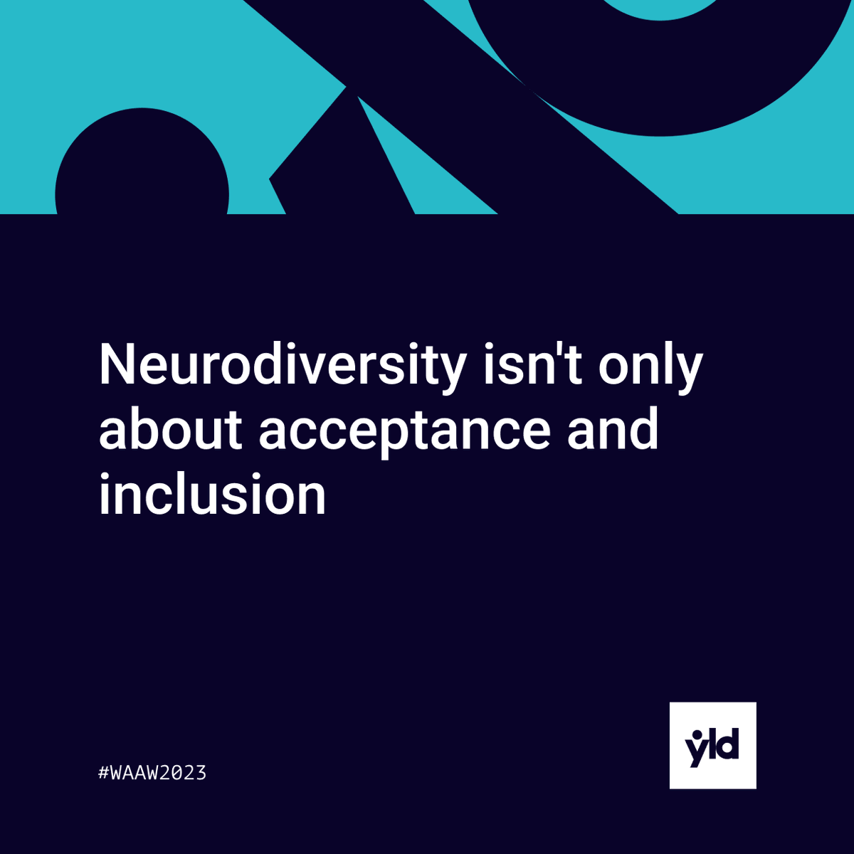 (1/5)
Today marks the start of World Autism Acceptance Week, and we at YLD are committed to fostering a culture that values and celebrates the unique strengths of neurodiverse individuals.

#neurodiversity #neurodiversitycelebrationweek #culture