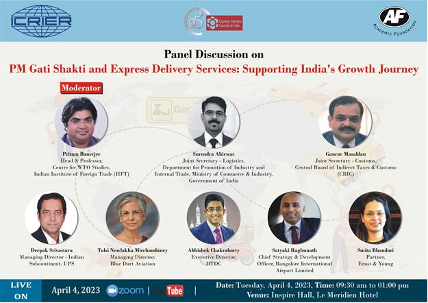 The release will be followed by panel discussions on PM Gati Shakti and Express Delivery Services: Supporting India’s Growth Journey on April 4th starting at 9:30 am at Inspire Hall, Le Meridien Hotel 

#ExpressDelivery #PMGatiShakti

Register here: shorturl.at/cBGM0