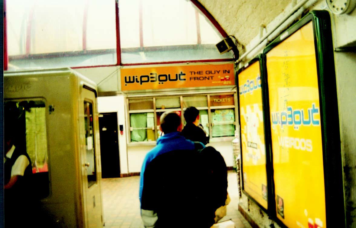simon_sweeney's tweet photo. Wipeout 3 campaign in Tara Street station in Dublin, 1999 https://t.co/H5W0PN9Cnk
