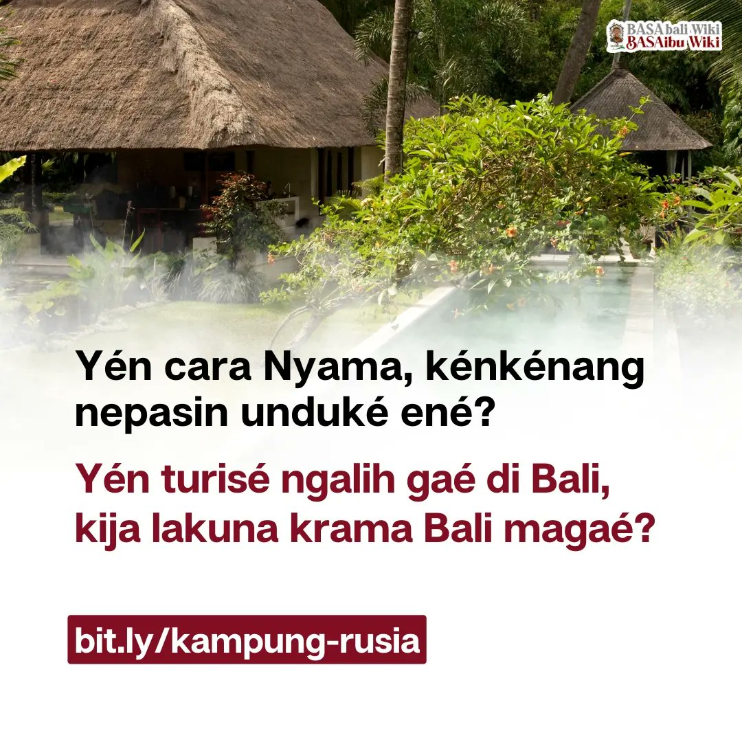 BASAbali's tweet photo. Laan komén dini Ton! 
https://t.co/1AomvpFFKm

#basabaliwiki #bahasabali #kampungrusia #baliselatan #isupublik https://t.co/59Gz9bLf1Q