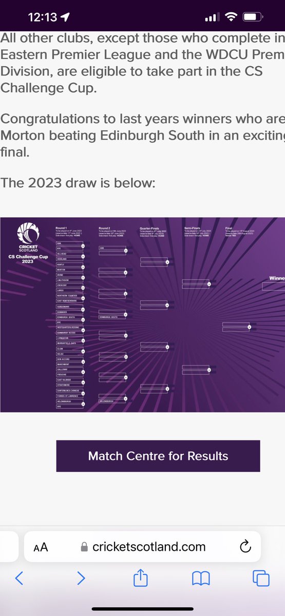 Inverness Cricket tweet media