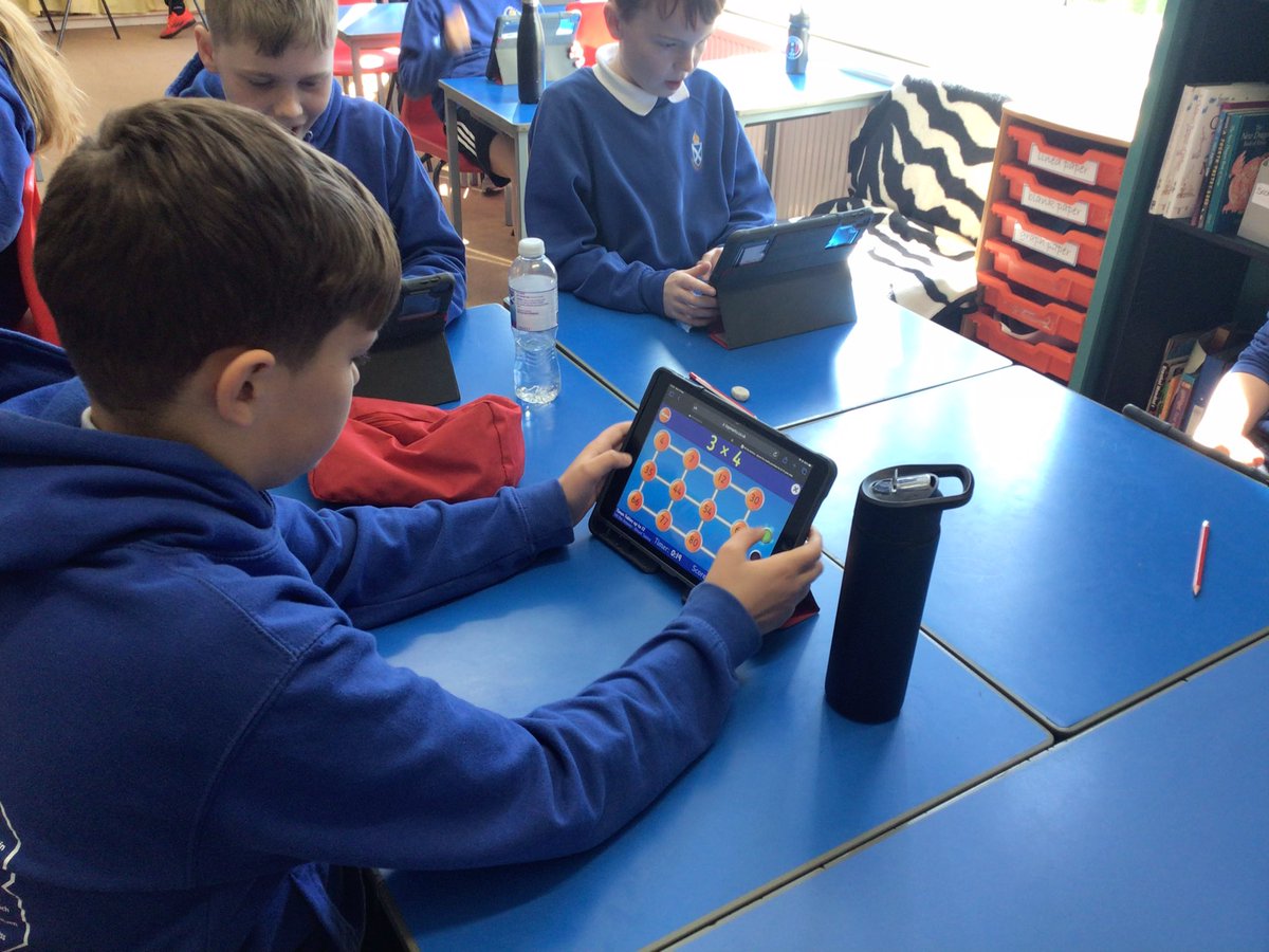 stpetersgala's tweet photo. Back to an oldie but a goody in P7. #HitTheButton on #TopMarksMaths class challenge to get the highest scores on mixed times tables. @SBCNumeracy @inspireSBC https://t.co/xlVWBOMYa2