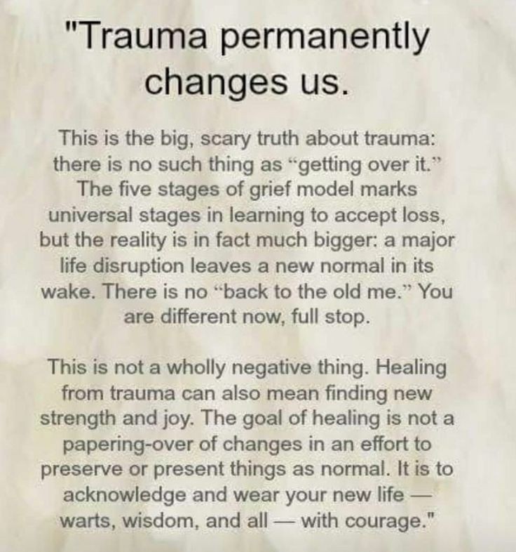 Liminal1988's tweet photo. Trauma permanently changes us. https://t.co/BGgKsHrSxL