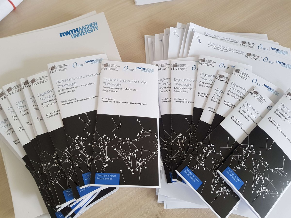 Letzte Vorbereitungen für unsere Tagung zu "Digitaler Forschung in der Theologie" an der <a href="/RWTH/">RWTH Aachen</a>, gemeinsam mit @ReligionFESTHD1! Programm und Infos gibt es hier: kt.rwth-aachen.de/cms/kt/Forschu…