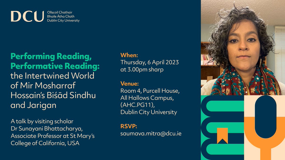 Join us for a talk on Performing Reading, Performative Reading. Details below!
Dr. Bhattacharya on her forthcoming book: The Novel in Nineteenth Century Bengal: Becoming Readers in Colonial India
https://t.co/oNYEDM59Hm 