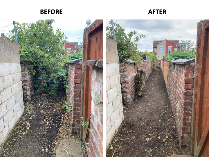 WMPS_Comms's tweet photo. Some updated pictures from our Alleyways Project in Coventry, where our teams have cleared over 100 alleyways in the city during our partnership with @coventrycc in the past 4 years, meaning they are back in use for residents. https://t.co/iVAiHlXK22