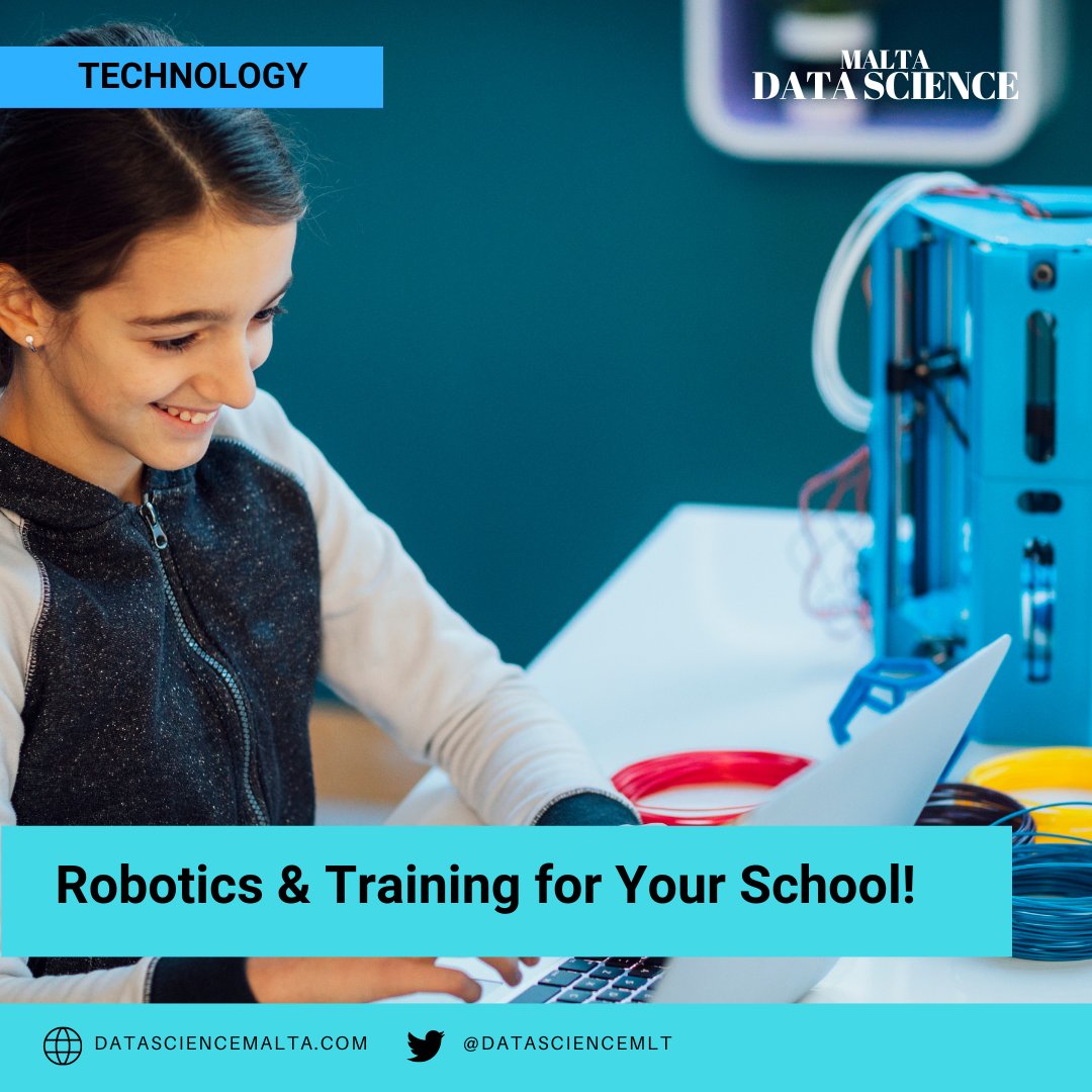 DataScienceMlt's tweet image. 📣 Introducing Data Science Malta: Robotics Education &amp;amp; Training Programs for Your School! 💻🤖 Our hands-on programs inspire students to pursue careers in STEM &amp;amp; develop critical thinking skills. Contact us to learn more &amp;amp; inspire the next gen of innovators! #DataScienceMalta