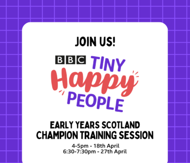 earlyyearsscot's tweet photo. Join us for one of two free virtual sessions to find out all you need to know about Tiny Happy People and  feel confident recommending this campaign to families you work with https://t.co/01vlLuRrTx https://t.co/4Es5zz8etP