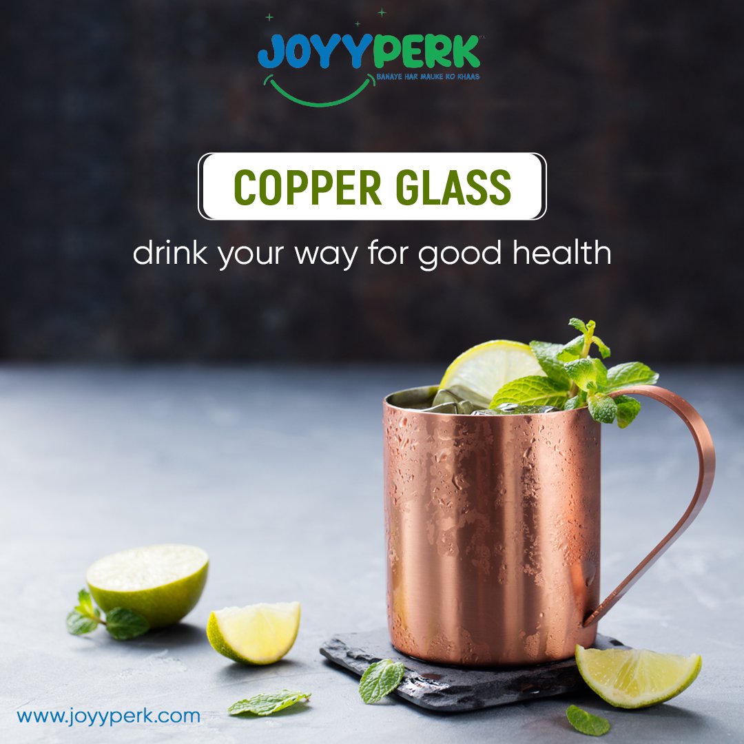 joyyperk's tweet photo. You can’t resist from making this beautiful copper glass part of your kitchen and give it a makeover.

They  offer a range of benefits that make them a worthwhile investment for any home.
 
#joyyperk #copperglass #tabledecor #copperbenefits #drinkhealthy #kitchenware #visitus https://t.co/FR20GIYKoK