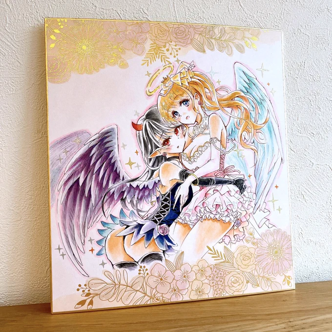 天使ちゃんと悪魔ちゃんリクエストありがとうございました#コピック #アナログ 
