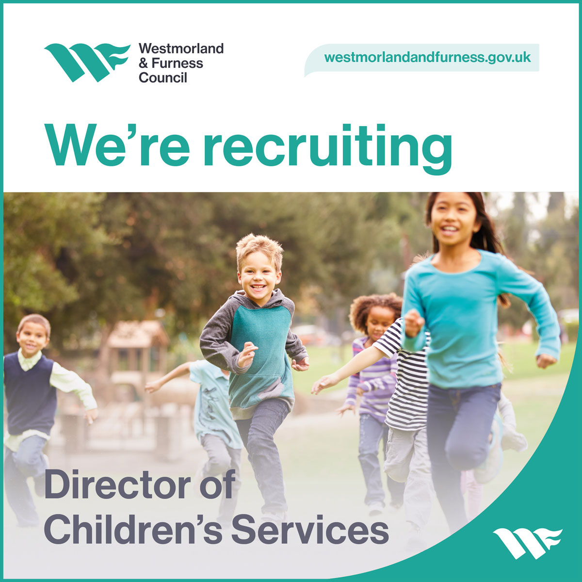 We are now looking to recruit a talented, innovative, and inspirational professional to the post of Director of Children's Services.

The deadline for applications is Midnight on Sunday 16 April 2023.

Apply at: cumbria.gov.uk/leadership/wes…