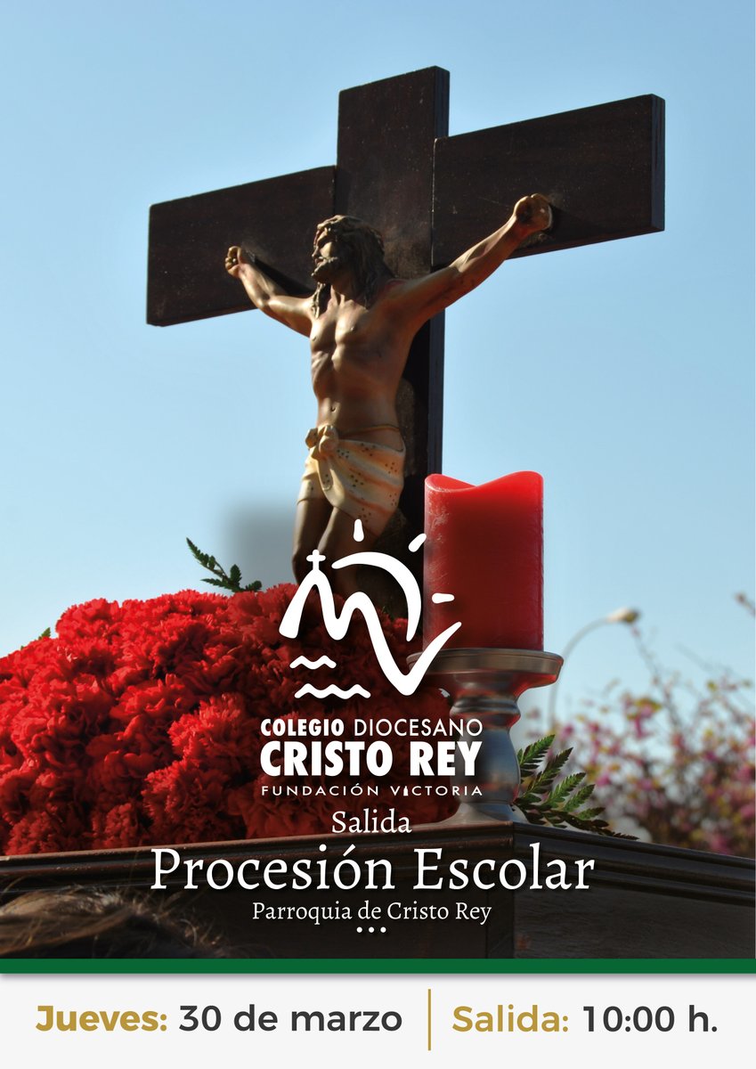 📣 #SemanaSanta2023 | Mañana, jueves 30 de marzo, <a href="/CristoRey_FV/">Colegio Cristo Rey</a>, <a href="/colebocanegra/">Colegio Diocesano Monseñor Rodrigo Bocanegra</a>, <a href="/OSPatricio_FV/">Colegio O.S.Patricio</a> y la E.R. Estación de Salinas del <a href="/CRAGuadalmedina/">CRA Guadalmedina</a> celebran sus procesiones escolares y Vía Crucis.

ℹ fvictoria.es/2023/03/23/la-…

#ColegiosDiocesanos