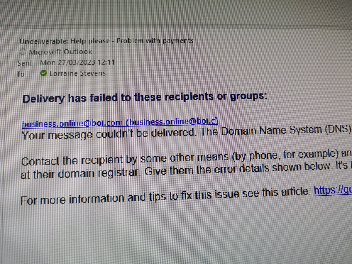 LOMIdesign's tweet photo. @talktoBOI Well this is what I get when I emailed twice today https://t.co/i1H0kOi5R8