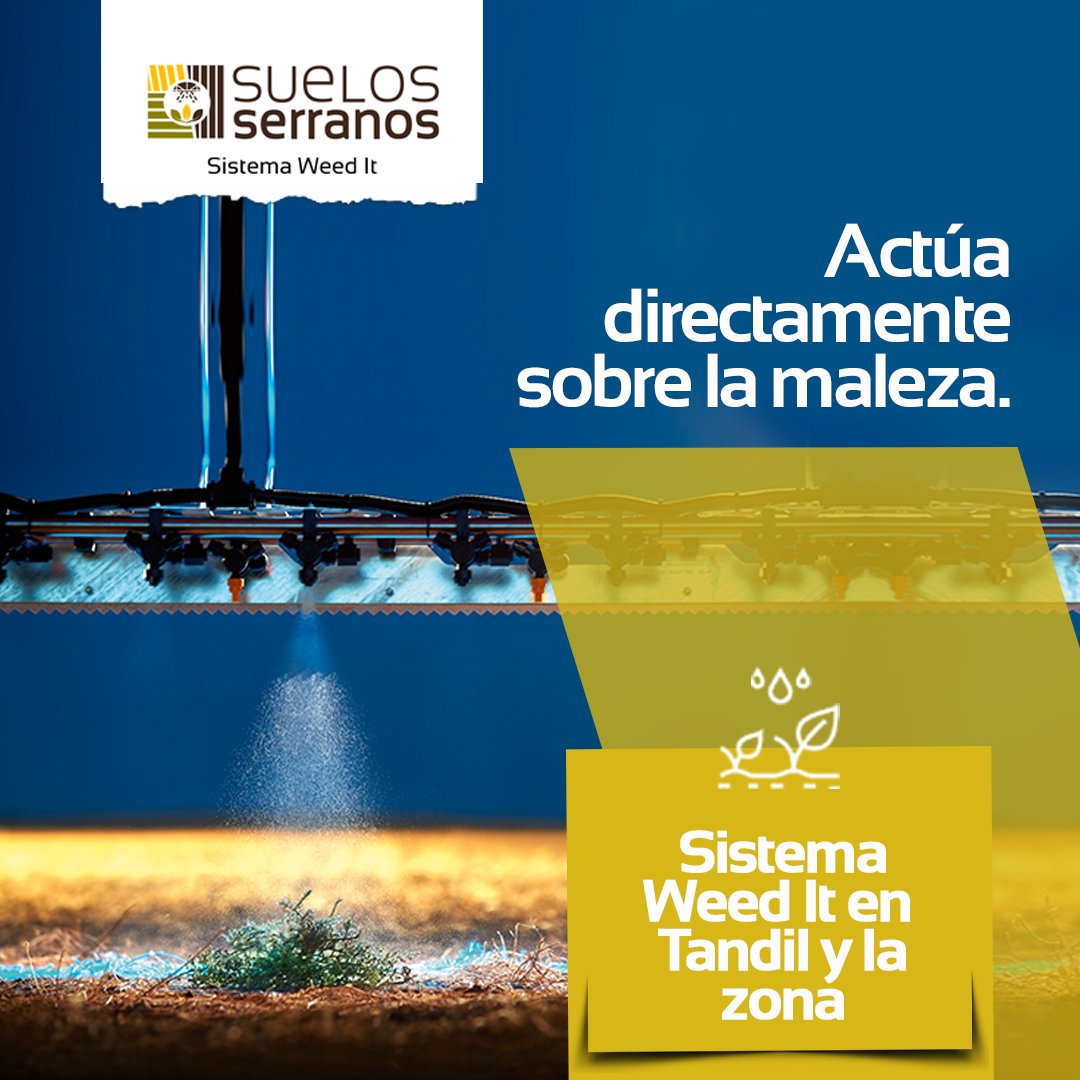 El sistema de pulverización n° 1 usa sensores avanzados, #WEEDIT detecta clorofila en malezas en crecimiento activo en campos en barbecho, identificándolas y apuntándolas con una precisión inigualable. ✅