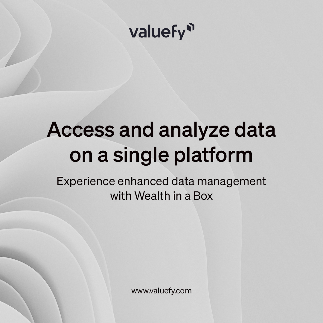 Valuefy's tweet photo. With Valuefy's Wealth in a Box, you can access all your data at a single place, analyze it, and make informed investment decisions in minutes. Our platform integrates with leading data providers and provides powerful analytics tools for in-depth analysis.

https://t.co/BbQPjW8Ylm https://t.co/ZHkOLv7QJW