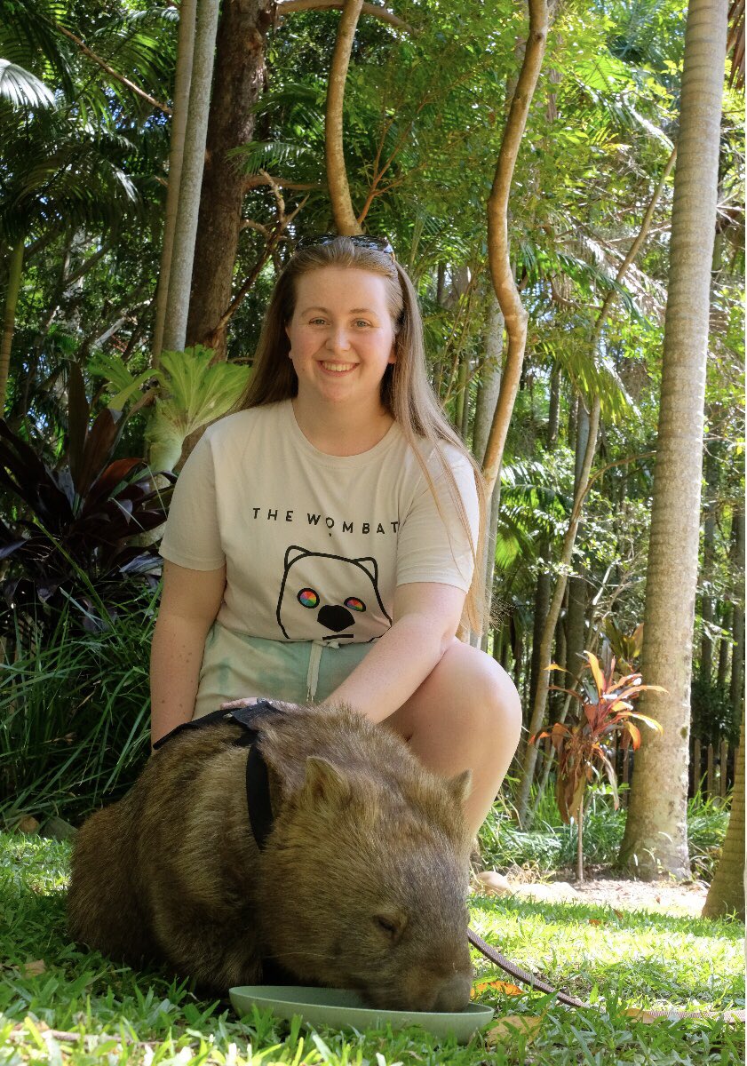 Madison Devaney (@madisondevaney) on Twitter photo I met a real life wombat š„¹ anyone who knows me will know that <a href="/thewombats/">The WOMBATS</a> are my favourite band⦠so I couldnāt go half way across the globe to Australia without meeting one of these adorable marsupials (wearing my wombats shirt of course!)⦠everyone meet Burrow ā¤ļø I met a real life wombat š„¹ anyone who knows me will know that <a href="/thewombats/">The WOMBATS</a> are my favourite band⦠so I couldnāt go half way across the globe to Australia without meeting one of these adorable marsupials (wearing my wombats shirt of course!)⦠everyone meet Burrow ā¤ļø