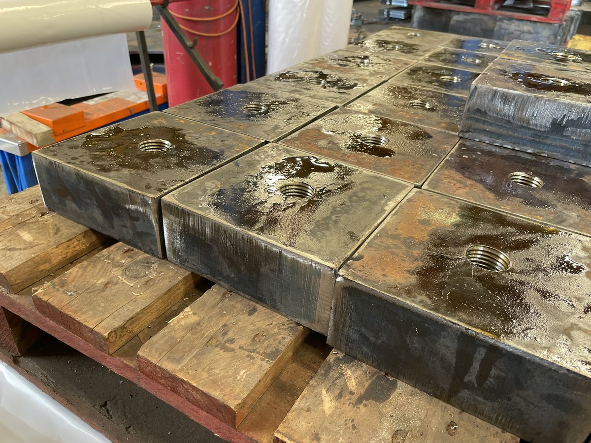 RMPProducts's tweet photo. Straight off the #drill⚙️

A M30 hole through a 70mm thick profile!

Just a minuscule snapshot of what we could offer to you regarding #machining🔩

Press here to find out more: https://t.co/1f6UEyMm6E

#steel #viper #XPR300 #HPR400 #gemini #ficep #haascnc #etching #machining https://t.co/mHXrUm9jDa