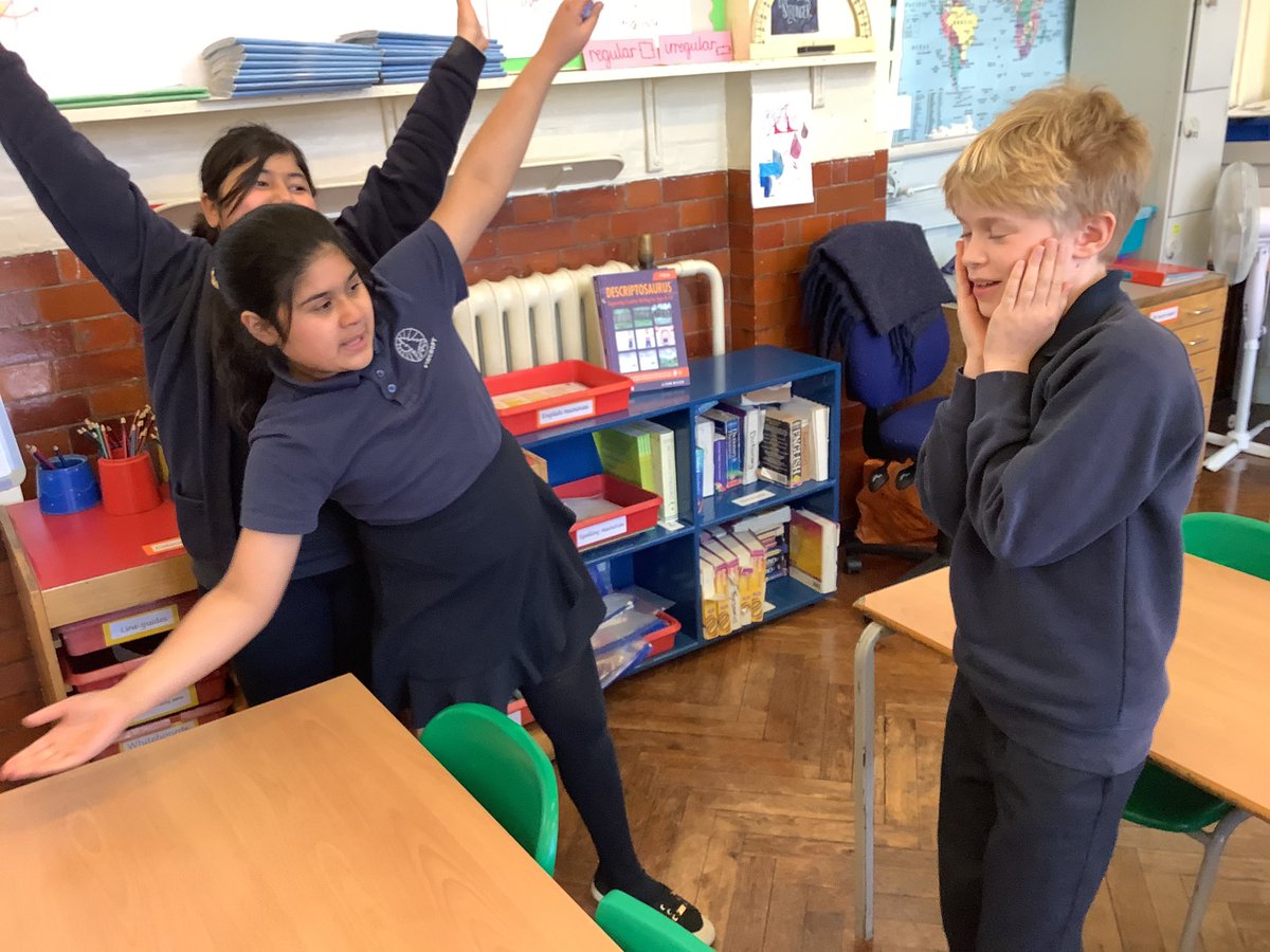 Y5_Fircroft's tweet photo. We used #storycubes to create freeze frames for #worldtheatreday2023 today https://t.co/MxNWnU4UTb
