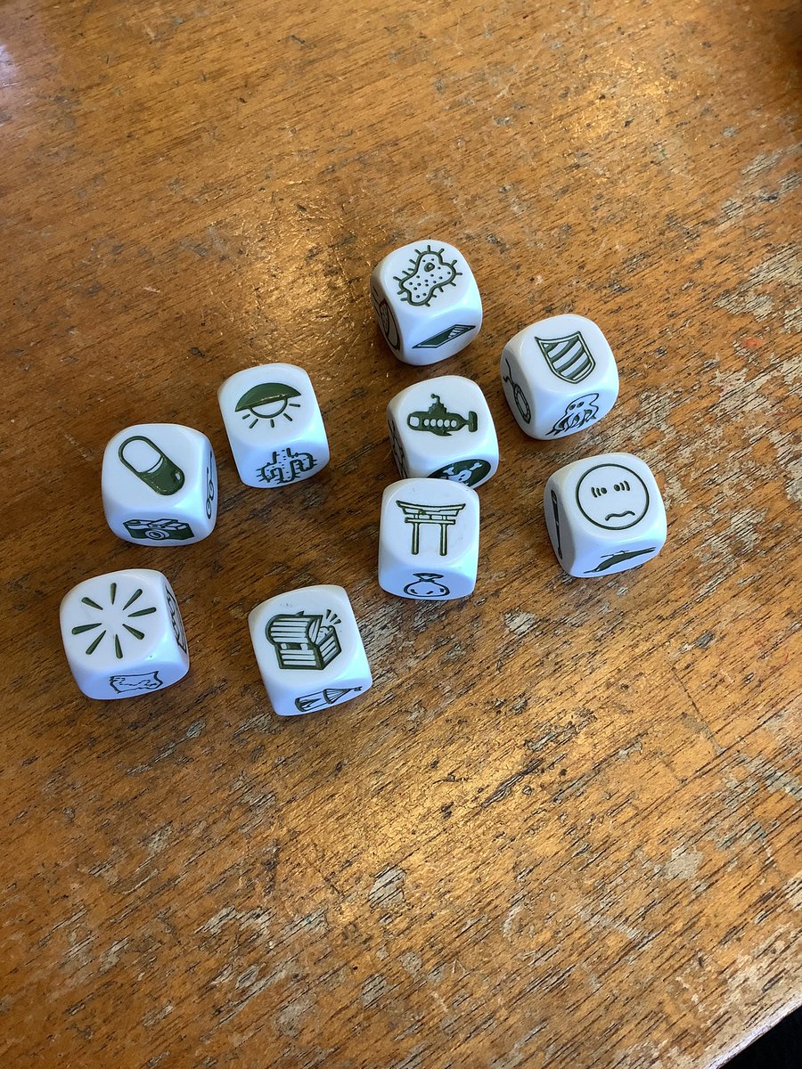 Y5_Fircroft's tweet photo. We used #storycubes to create freeze frames for #worldtheatreday2023 today https://t.co/MxNWnU4UTb