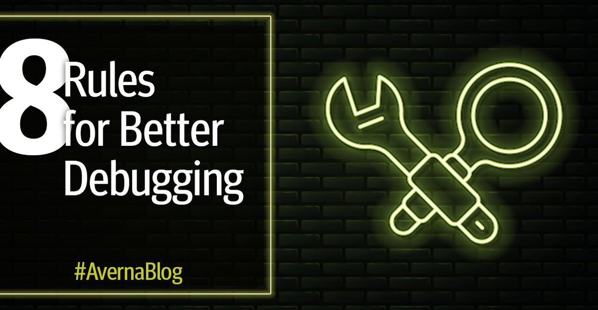 avernatech's tweet photo. Well, we have decided to put it all out there. Read the latest #AvernaBlog for 8 foolproof tips for better #debugging. #DfT #DesignforTest #TestEngineering
https://t.co/Q2fyzQTm9g https://t.co/BdBPU1TVTo