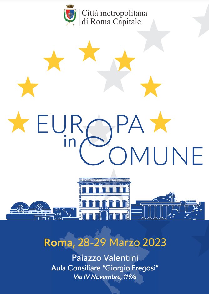 Europa in Comune, il 28 e 29 marzo l'iniziativa a Palazzo Valentini con il Sindaco di Città metropolitana di Roma Capitale 
Leggi: cittametropolitanaroma.it/notizia/europa…
<a href="/gualtierieurope/">Roberto Gualtieri</a>