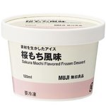 桜もちを食べているような感覚が楽しめる。無印良品の「素材を生かしたアイス 桜もち風味」