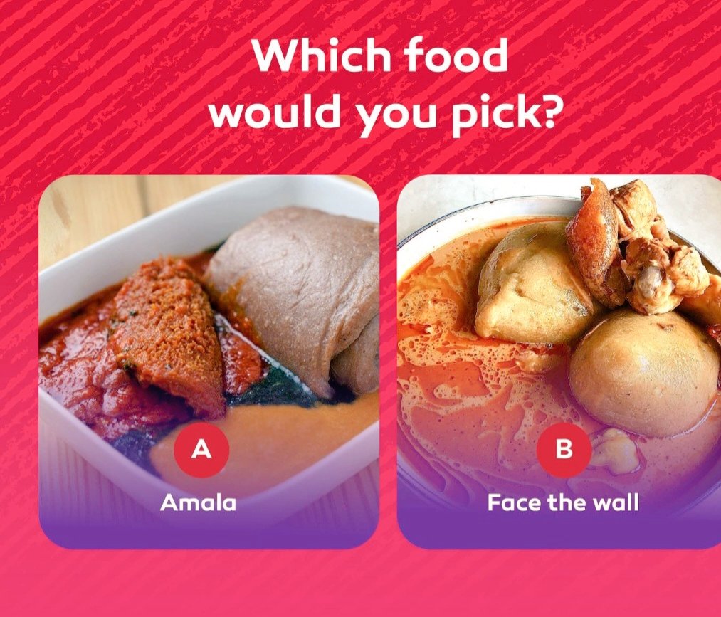 HusseinIssah01's tweet photo. To be fair, which one will you go for? π
Amala π³π¬ or Face The Wall (Kokonte) π¬π
Drop answers below ππΎ
#JohnMahama #Herh #2mExpress https://t.co/EXbKLCqKeQ