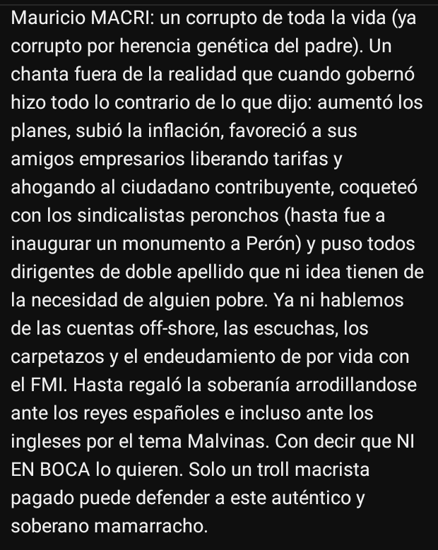 DebbieAnaliaK's tweet photo. A esta altura no me cabe duda que los macristas son igual de adoctrinados y fanáticos que los kirchneristas, pero aún más ignorantes y sin ningún tipo de ideología. En suma, dos caras de una misma moneda que se tapan entre si. Por eso es con #MileiPresidente #MacriYaFue https://t.co/MG7KTd6vAM