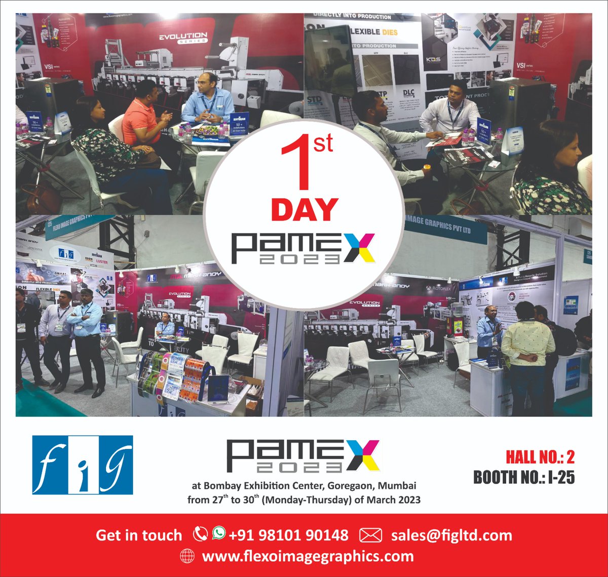 #Day1 in Pamex 2023 Mumbai India. Kindly join us at Hall No. 2, Stall No. I 25.