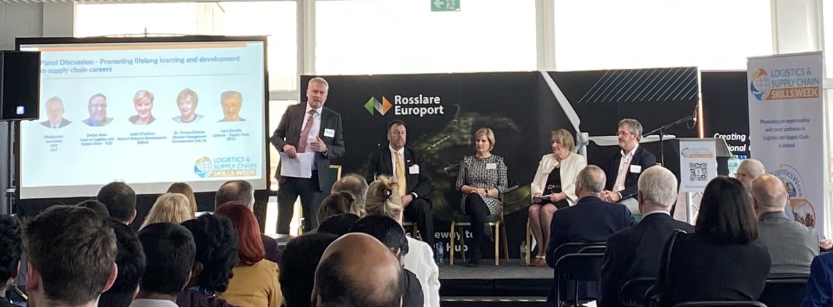 SkillsDublin's tweet photo. Two panel sessions as part of #LogisticsWeek focus on #Skills #BuildingTalent #LifeLongLearning keep an eye on nationwide events this week https://t.co/m6V3TB62AE https://t.co/X06VqsiDDt