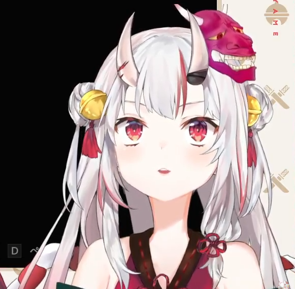 百鬼あやめ 「。。。。。。。。??? #百鬼あやめch 」|ぴなこもちのイラスト