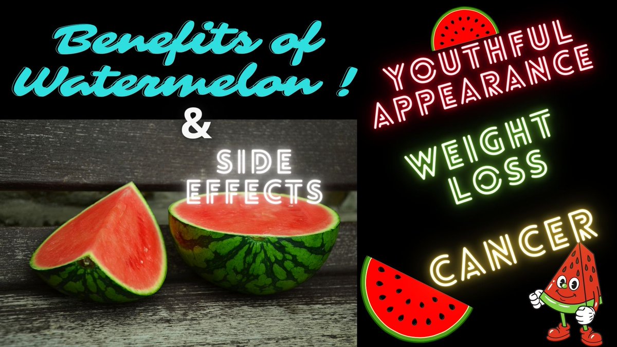 Benefits Of Watermelon & Side Effects||#benefitsofwatermelon #watermelon #watermelonsideeffects
Video Link: youtu.be/zjaCFlRy61U