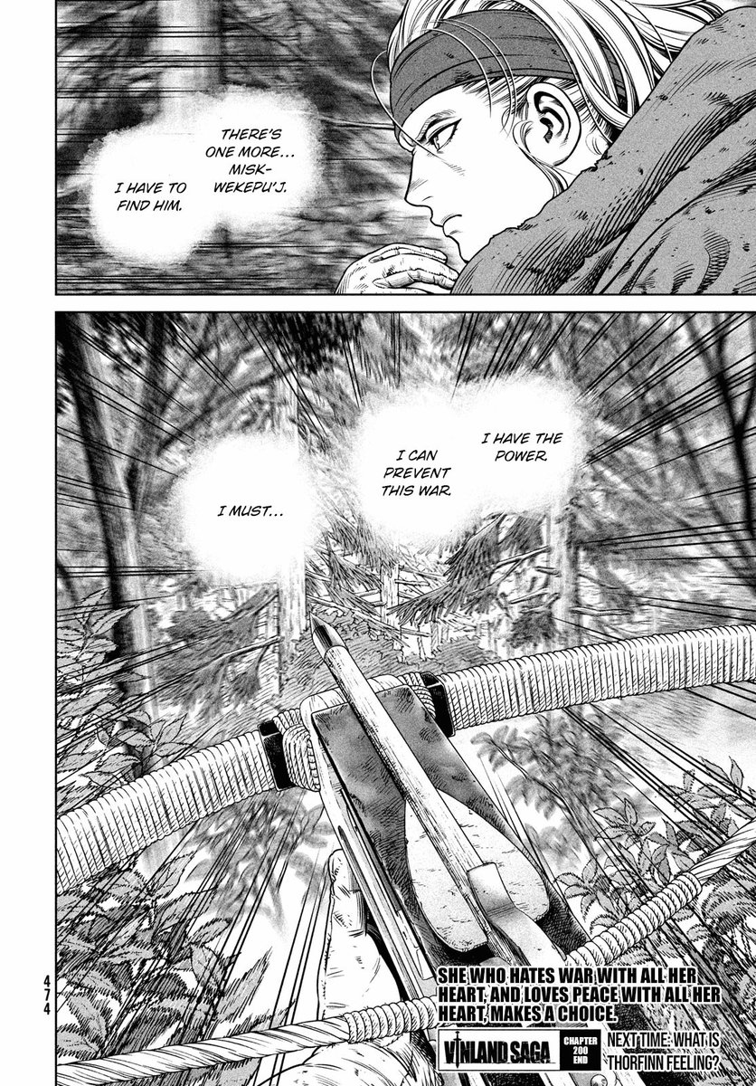 the beginning and ending captions of the latest vinland saga chp lowkey banger