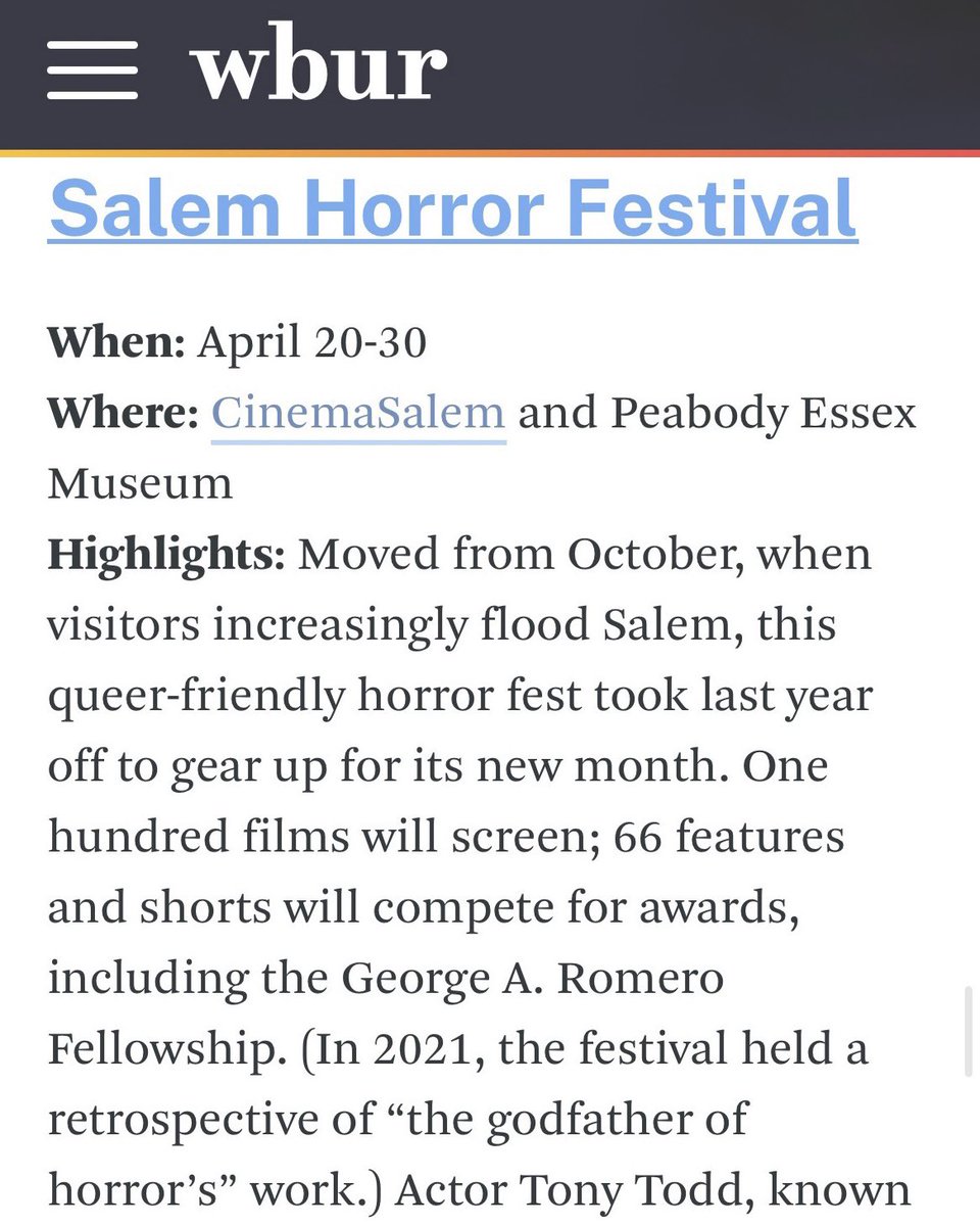 Salem Horror Fest tweet media
