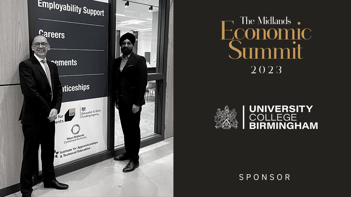 tbipublication's tweet photo. Nachural would like to thank @UCBofficial for sponsoring The Midlands Economic Summit 2023 at The Vox on Wednesday 7th June.
University College Birmingham is highly respected by employers and industry for providing career-focused education and training.
#MES23 #MidsSummit https://t.co/NQFnKfs3mW