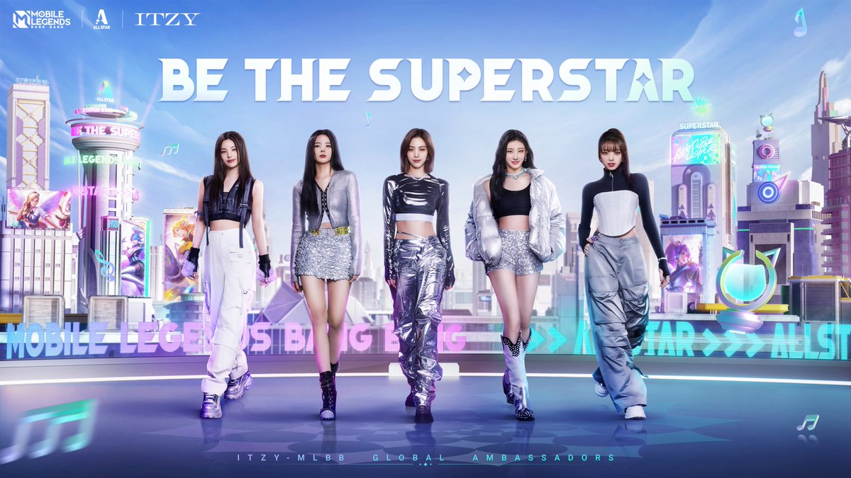 MobileLegendsOL's tweet photo. The girls of ITZY are all Superstars of their lanes. Which lane do you belong to? 😍

Leave a comment below with the ITZY poster to win a mysterious gift🎁! Remember to include your in-game ID and Server!

#MobileLegendsBangBang 
#MLBB 
#MLBBALLSTAR https://t.co/Of1PogTAOk