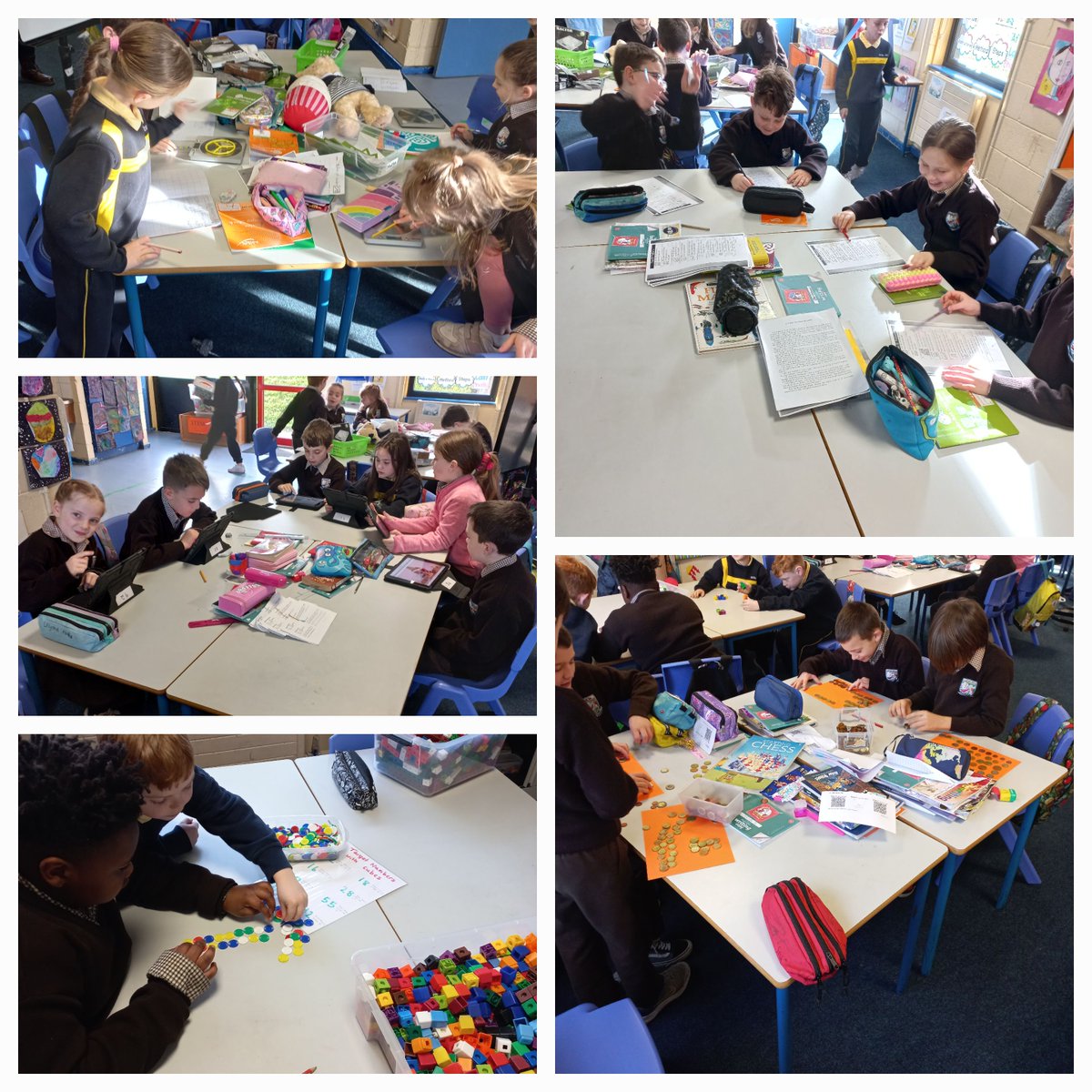 MsKellyScoilIde's tweet photo. 🔍 Take a closer look at our #MathsStations! With hands-on activities and interactive learning, we're making maths fun and engaging for all students 🚀#STEMeducation #primarySTEM https://t.co/jZ196CptiN
