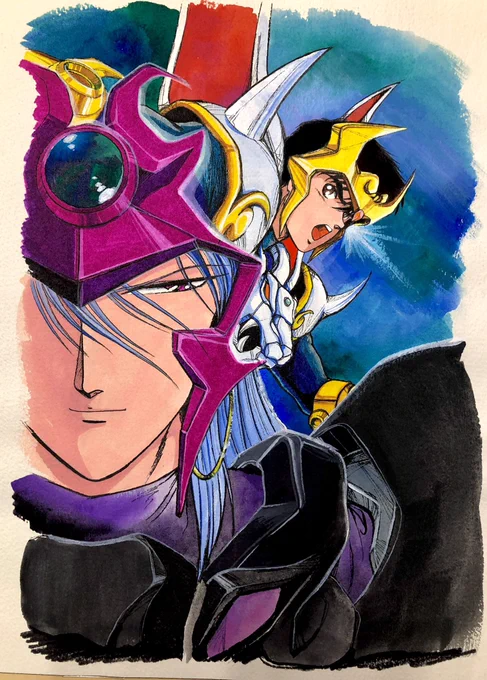 これ何のために描いたかすっかり忘れてたんですが、VHSのジャケット用だったみたいですね。時代を感じます。 