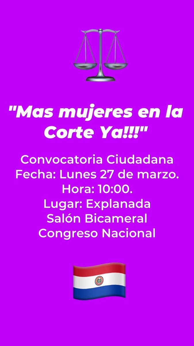 ADAPabogadas's tweet photo. #masmujeresenlacorteya Nos vemos a las 10 00 hs. No faltes!! Igualdad es respetar los DDHH de las mujeres. Nos acompañaran activistas de la sociedad civil y miembros del Colegio de Abogados y otras organizaciones. Que se escuchen nuestras voces!! https://t.co/MZ9wrVQnOZ