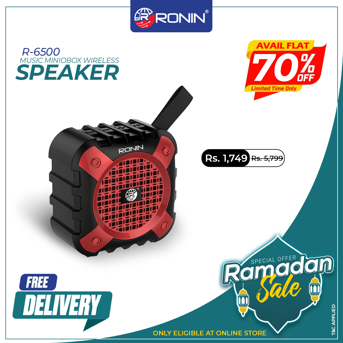 Ronin_offical's tweet photo. Now get all these exciting Ronin products at flat 70% off in the biggest Ramadan Sale of the Year!

Visit Now: https://t.co/t8noeaTDbS

#roninpakistan #SaleAlert #products #travellerschoice #sale #LiveNow #freedeliveryservice #accessories #techsupport #techlovers #USB #headphones https://t.co/wwGletHj8T