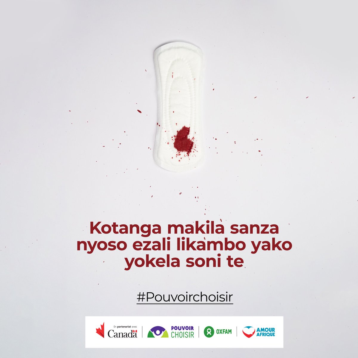 CongoAmour's tweet photo. #pouvoirchoisir: Moins taboues qu’auparavant, les menstruations sont toujours source de honte pour une partie de la société. Nous devons lutter contre ça. https://t.co/BVysc8VfzU