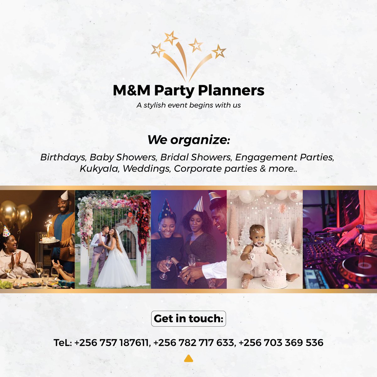 Looking for party planners around town?? Get in touch with M&amp;M 🤞🏾they will walk the journey with you!