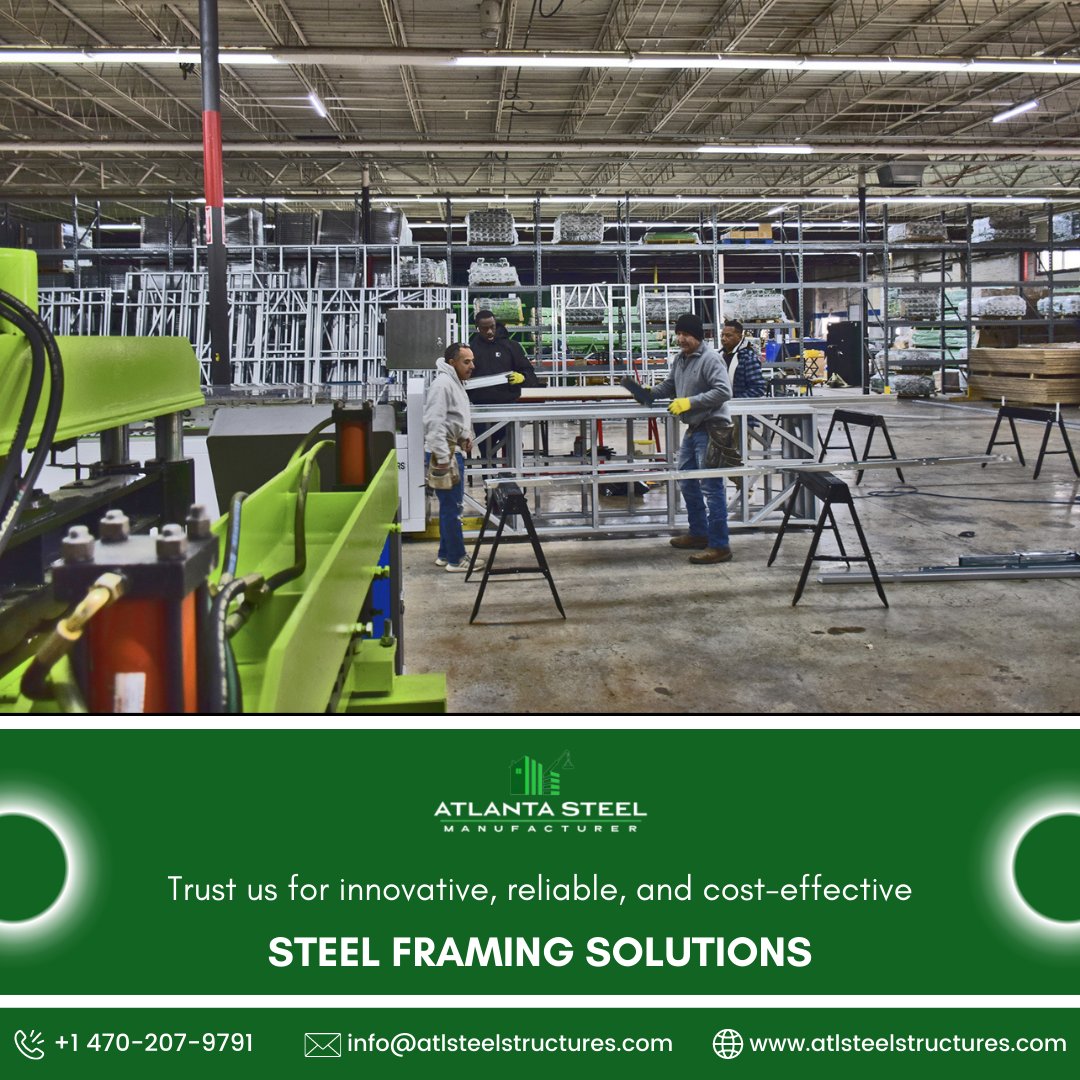 AtlantaSteel's tweet image. Upgrade your building's 🏢 design and performance with our innovative steel framing services. Contact us today to get started! ✨
.
🌐: atlsteelstructures.com
📞: +1 470-207-9791
.
#steelstuds #steelstructures #steelbuilding #metalbuildingpackages #steelbuildingkits #prefabsteel