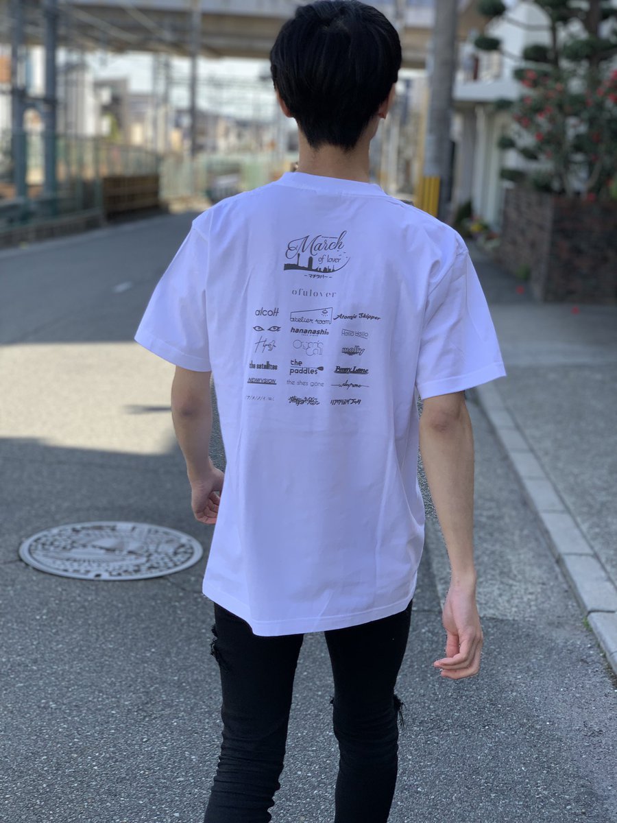 ofulover's tweet photo. 【通販にて販売開始👕】

先日行われた『March of lover 2023』
オフィシャルTシャツが通販にて販売開始👏

■マチラバー 2023 Tシャツ 
¥3,000(M,L,XLサイズ)
※写真アサダ 171cm 着用Lサイズ

ご購入はこちらから💁‍♂️
https://t.co/hyfbgi0Xy7

designed by MIYABI(@mushr00mxxx) https://t.co/oL9uPsf5tX