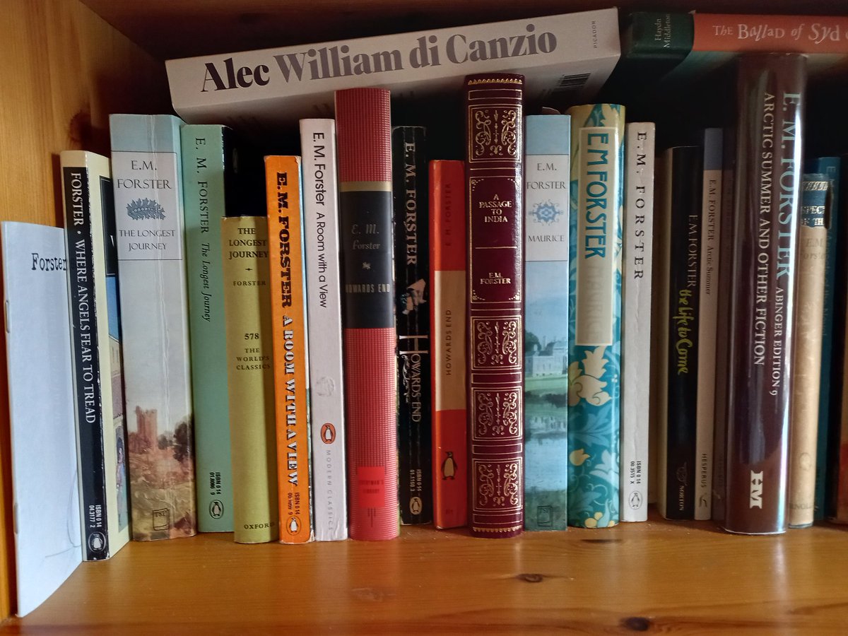 emforsters's tweet photo. An updated picture of my E.M. Forster collection. Am I missing anything? https://t.co/B7Pi86zlN9