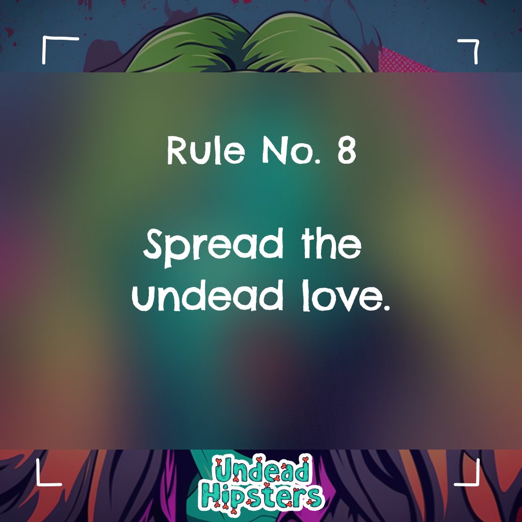 mishkajargal's tweet photo. GM 💀

🪧 Rule No. 8 of UHLand

'Spread the undead love.'

Share your #ZombieSelfies, show off your latest NFT additions and embrace the community of Undead Hipsters.

#UndeadHipsters #NFT #CryptoSurvivors #NFTsOfTheUndead #uhland #uhrule https://t.co/i9L0Yiz3M4